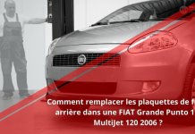 Remplacement des plaquettes de frein arrière dans la FIAT Grande Punto 1.9 MultiJet 120 2006