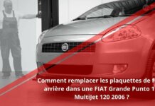 Changement des plaquettes de frein avant dans la FIAT Grande Punto 1.9 MultiJet 120 2006
