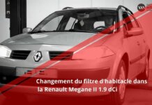 Remplacement du filtre d’habitacle dans la Renault Megane II 1.9 dCi