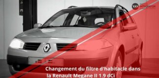 Remplacement du filtre d’habitacle dans la Renault Megane II 1.9 dCi