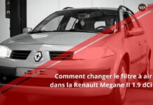 Comment changer le filtre à air dans la Renault Megane II 1.9 dCi ?