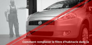 Comment changer le filtre d’habitacle sur une FIAT Grande Punto 1.9 MultiJet 120 2006 ?