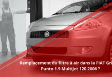 Comment changer le filtre à air de la FIAT Grande Punto 1.9 MultiJet 120 2006 ?