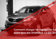 Comment changer les plaquettes de frein avant sur une KIA SPORTAGE 1.6 GDI 2013 ?