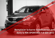 Comment changer les biellettes de barre stabilisatrice arrière sur la KIA SPORTAGE 1.6 GDI 2013 ?