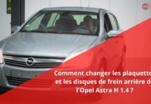Comment changer les plaquettes et les disques de frein arrière sur une Opel Astra H 1.4 ?
