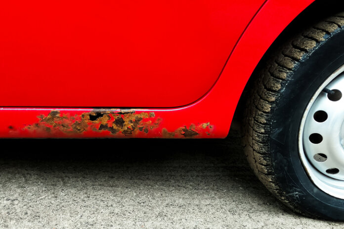 Rouille sur une voiture Rouille sur une voiture