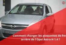 Comment remplacer les plaquettes de frein arrière sur une Opel Astra H 1.4 ?